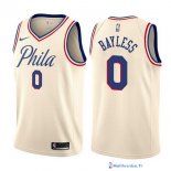 Maillot NBA Pas Cher Philadelphia Sixers Jerryd Bayless 0 Nike Crema Ville 2017/18