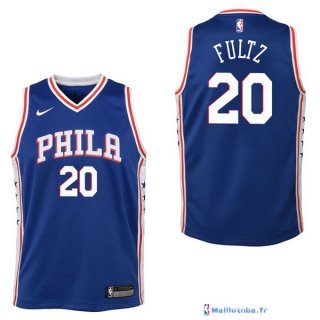 Maillot NBA Pas Cher Philadelphia Sixers Junior Markelle Fultz 20 Bleu Icon 2017/18