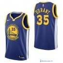 Maillot NBA Pas Cher Golden State Warriors Kevin Durant 35 Bleu Icon 2017/18