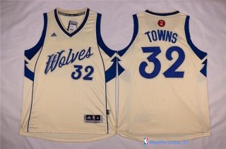 Maillot NBA Pas Cher Noël Minnesota Timberwolves Towns 32 Blanc