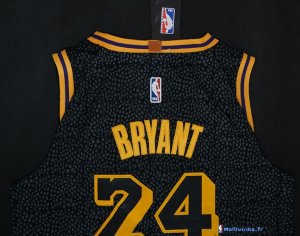 Maillot NBA Pas Cher Los Angeles Lakers Kobe Bryant 24 Noir Ville 2017/18