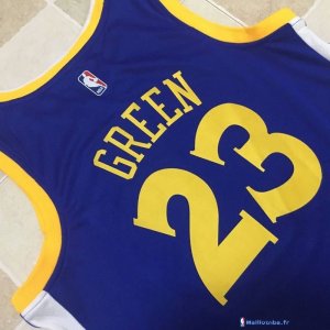 Maillot NBA Pas Cher Golden State Warriors Draymond Green 23 Bleu Icon 2017/18