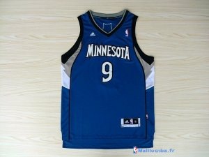 Maillot NBA Pas Cher Minnesota Timberwolves Ricky Rubio 9 Bleu