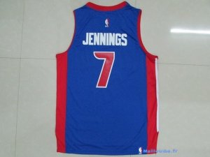 Maillot NBA Pas Cher Detroit Pistons Brandon Jennings 7 Bleu