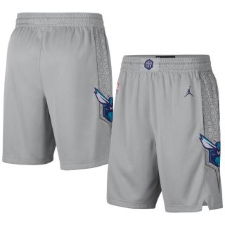 Charlotte Hornets Jordan Brand Gray 2019/20 City Edition Swingman Shorts