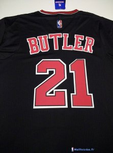 Maillot NBA Pas Cher Chicago Bulls Jimmy Butler 21 Noir MC