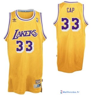 Maillot NBA Pas Cher Los Angeles Lakers Kareem Abdul Jabbar 33 Jaune