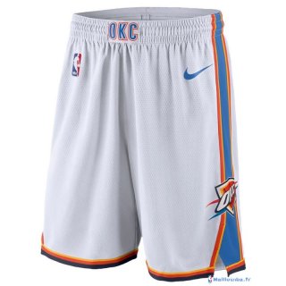 Pantalon NBA Pas Cher Oklahoma City Thunder Nike Blanc