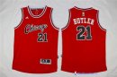 Maillot NBA Pas Cher Chicago Bulls Jimmy Butler 21 Rouge Retro