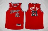 Maillot NBA Pas Cher Chicago Bulls Jimmy Butler 21 Rouge Retro