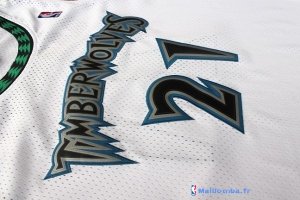 Maillot NBA Pas Cher Minnesota Timberwolves Kevin Garnett 21 Retro Blanc