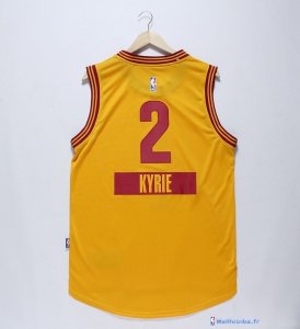 Maillot NBA Pas Cher Noël Cleveland Cavaliers Kyrie 2 Jaune