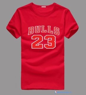 T-Shirt NBA Pas Cher Chicago Bulls Jordan 23 Rouge