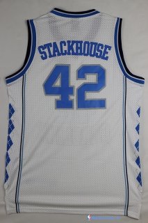 Maillot NCAA Pas Cher North Carolina Jerry Stackhouse 42 Blanc