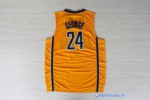 Maillot NBA Pas Cher Indiana Pacers Paul George 24 Jaune