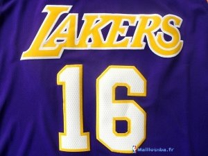 Maillot NBA Pas Cher Los Angeles Lakers Pau Gasol 16 Pourpre