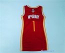 Maillot NBA Pas Cher Houston Rockets Femme Tracy McGrady 1 Rouge