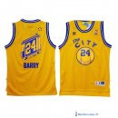 Maillot NBA Pas Cher Golden State Warriors Rick Barry 24 Retro Jaune