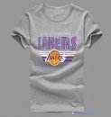 T-Shirt NBA Pas Cher Los Angeles Lakers Gris 1