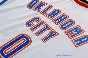 Maillot NBA Pas Cher Oklahoma City Thunder Femme Russell Westbrook 0 Blanc