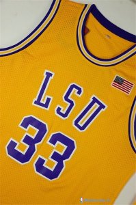 Maillot NCAA Pas Cher LSU Shaquille O'Neal 33 Jaune