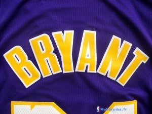 Maillot NBA Pas Cher Los Angeles Lakers Kobe Bryant 24 Pourpre