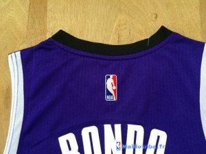 Maillot NBA Pas Cher Sacramento Kings Rajon Rondo 9 Pourpre