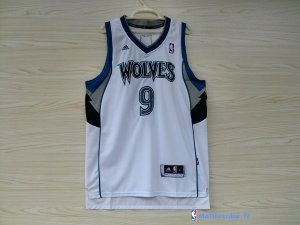 Maillot NBA Pas Cher Minnesota Timberwolves Ricky Rubio 9 Blanc