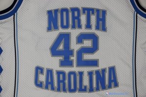 Maillot NCAA Pas Cher North Carolina Jerry Stackhouse 42 Blanc