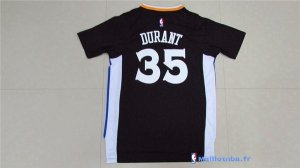 Maillot NBA Pas Cher Golden State Warriors Kevin Durant 35 Noir MC