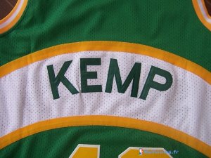 Maillot NBA Pas Cher Seattle Supersonics Shawn Kemp 40 Vert
