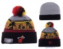 Tricoter un Bonnet NBA Miami Heat 2016 Jaune Noir