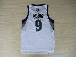 Maillot NBA Pas Cher Minnesota Timberwolves Ricky Rubio 9 Blanc