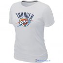 T-Shirt NBA Pas Cher Femme Oklahoma City Thunder Blanc