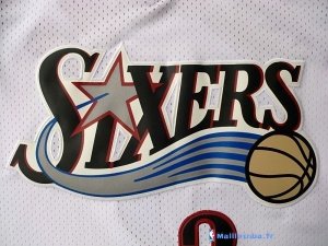 Maillot NBA Pas Cher Philadelphia Sixers Allen Iverson 3 Retro Blanc