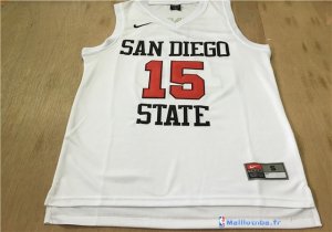 Maillot NCAA Pas Cher San Diego State Kawhi Leonard 15 Blanc