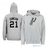 Sweat Capuche NBA San Antonio Spurs Tim Duncan 21 Gris