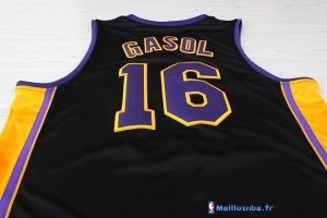 Maillot NBA Pas Cher Los Angeles Lakers Pau Gasol 16 Noir