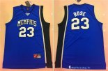 Maillot NCAA Pas Cher Memphis Derrick Rose 23 Bias Bleu