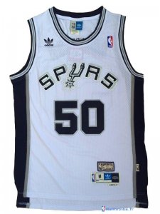 Maillot NBA Pas Cher San Antonio Spurs David Robinson 50 Blanc