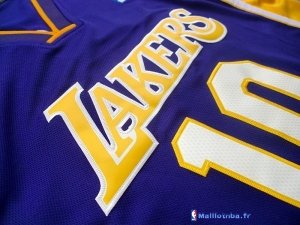 Maillot NBA Pas Cher Los Angeles Lakers Steve Nash 10 Pourpre