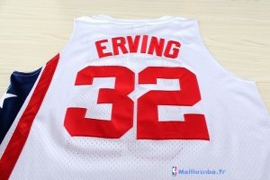 Maillot ABA Pas Cher Brooklyn Nets Erving 32 Blanc