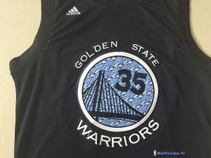 Maillot NBA Pas Cher Golden State Warriors Kevin Durant 35 Noir Diamant