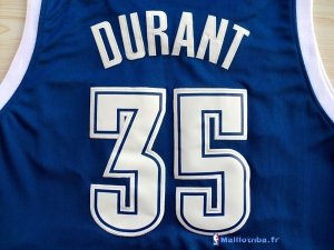 Maillot NBA Pas Cher Oklahoma City Thunder Kevin Durant 35 Retro Bleu MC