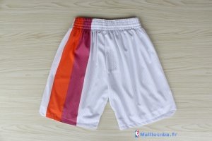 Pantalon NBA Pas Cher Miami Heat Floridians Retro Blanc