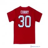 Maillot NBA Pas Cher Golden State Warriors Stephen Curry 30 Rouge MC