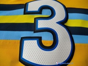 Maillot NBA Pas Cher Denver Nuggets Allen Iverson 3 Jaune