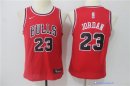 Maillot NBA Pas Cher Chicago Bulls Junior Michael Jordan 23 Rouge Icon 2017/18