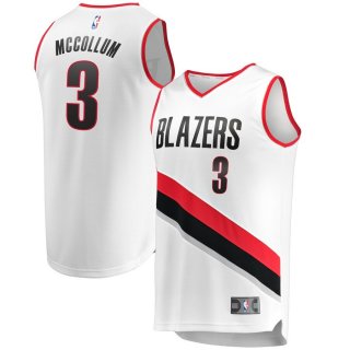 Portland Trail Blazers C.J. McCollum Fanatics Branded White Fast Break Jersey - Association Edition