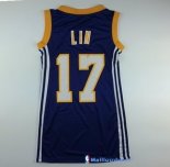 Maillot NBA Pas Cher Los Angeles Lakers Femme Jeremy Lin 17 Noir